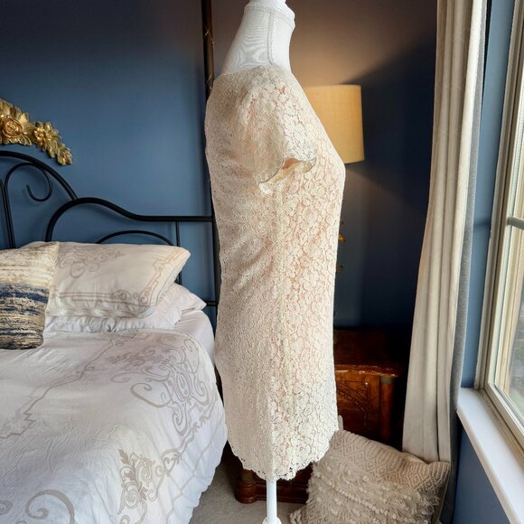 Talula Oji Cream Blush Lace Mini Dress Aritzia - Picture 5 of 7